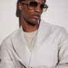 Aviator-Style Acetate Sunglasses - OU