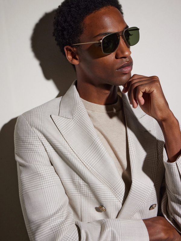 Aviator-Style Titanium Sunglasses - OU Aviator-Style Titanium Sunglasses - OU