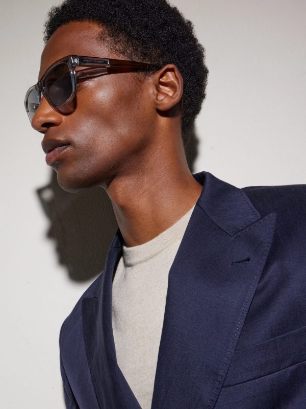 Aviator-Style Acetate Sunglasses - OU
