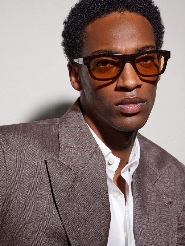 Square-Frame Acetate Sunglasses - BK Square-Frame Acetate Sunglasses - BK
