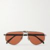 Aviator-Style Titanium Sunglasses Aviator-Style Titanium Sunglasses