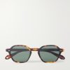 Temescal Hexagon-Frame Acetate Sunglasses Temescal Hexagon-Frame Acetate Sunglasses