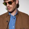 Lachman Round-Frame Acetate Sunglasses - BK