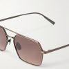 Alta Hexagon-Frame Titanium Sunglasses - E1 Alta Hexagon-Frame Titanium Sunglasses - E1