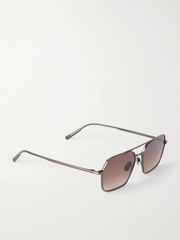 Alta Hexagon-Frame Titanium Sunglasses - FR Alta Hexagon-Frame Titanium Sunglasses - FR