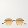 Wells J Round-Frame Titanium Sunglasses Wells J Round-Frame Titanium Sunglasses