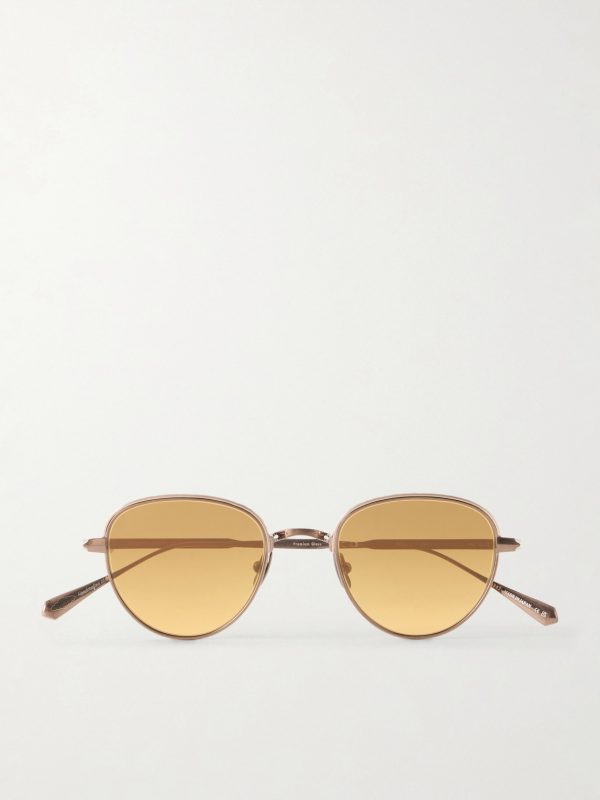 Wells J Round-Frame Titanium Sunglasses Wells J Round-Frame Titanium Sunglasses
