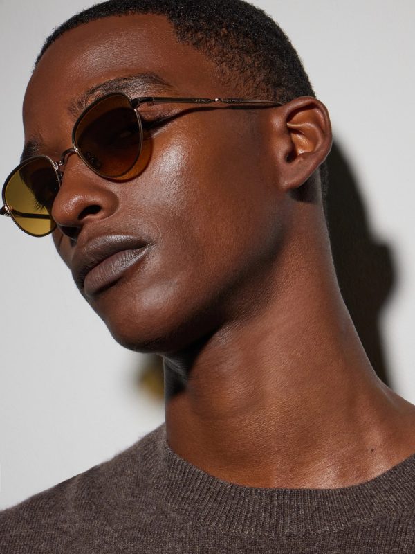 Wells J Round-Frame Titanium Sunglasses - OU Wells J Round-Frame Titanium Sunglasses - OU