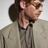 Temescal Hexagon-Frame Acetate Sunglasses - BK