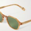 Temescal Hexagon-Frame Acetate Sunglasses - E1