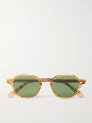 Temescal Hexagon-Frame Acetate Sunglasses