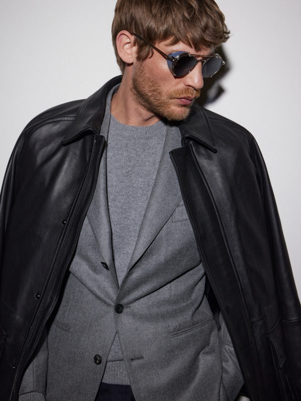 Ocampo Round-Frame Metal Sunglasses - BK Ocampo Round-Frame Metal Sunglasses - BK