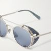 Ocampo Round-Frame Metal Sunglasses - E1 Ocampo Round-Frame Metal Sunglasses - E1