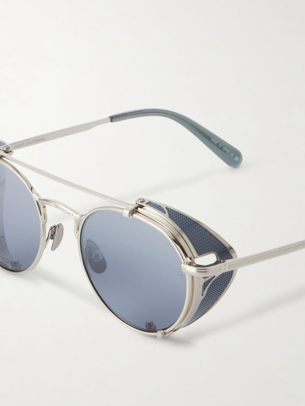 Ocampo Round-Frame Metal Sunglasses - E1 Ocampo Round-Frame Metal Sunglasses - E1