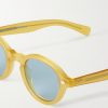 Flipper Round-Frame Acetate Sunglasses - E1