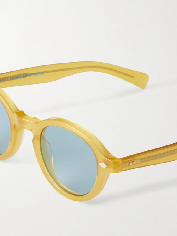 Flipper Round-Frame Acetate Sunglasses - E1