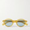 Flipper Round-Frame Acetate Sunglasses