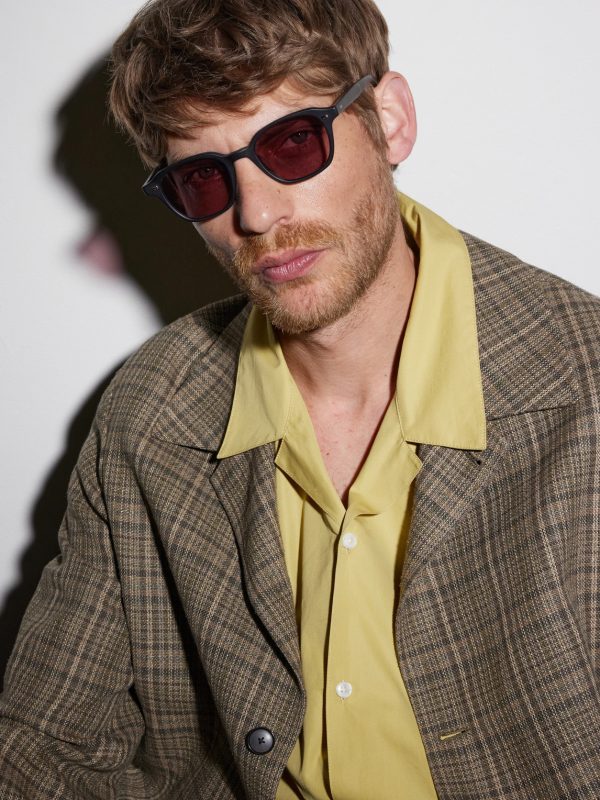Lachman Round-Frame Acetate Sunglasses - BK Lachman Round-Frame Acetate Sunglasses - BK