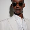 Wells J Round-Frame Titanium Sunglasses - BK