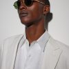 Wells J Round-Frame Titanium Sunglasses - OU