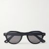 McNally Oval-Frame Acetate Sunglasses