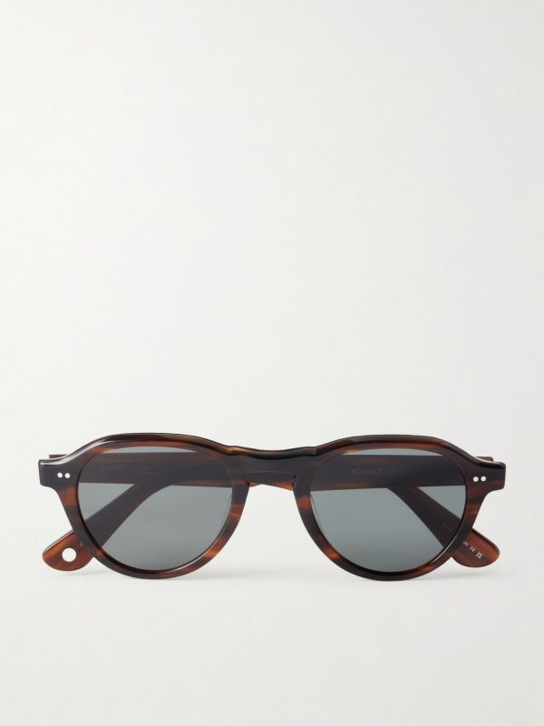 McNally Oval-Frame Acetate Sunglasses