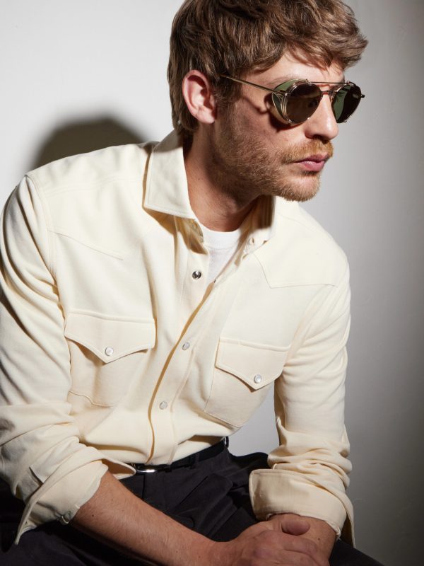 Ocampo Round-Frame Metal Sunglasses - BK Ocampo Round-Frame Metal Sunglasses - BK