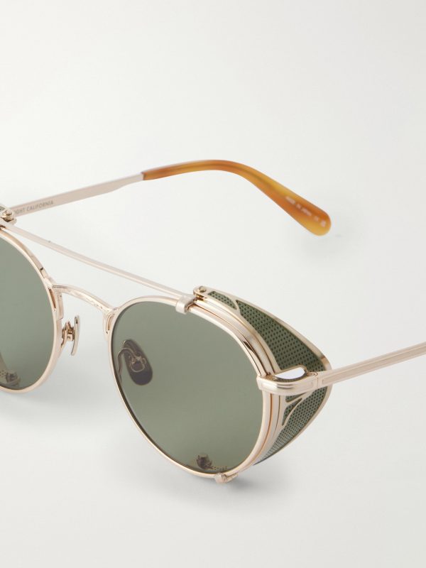 Ocampo Round-Frame Metal Sunglasses - E1 Ocampo Round-Frame Metal Sunglasses - E1