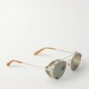 Ocampo Round-Frame Metal Sunglasses - FR Ocampo Round-Frame Metal Sunglasses - FR