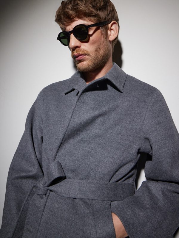 Flipper Round-Frame Acetate Sunglasses - BK