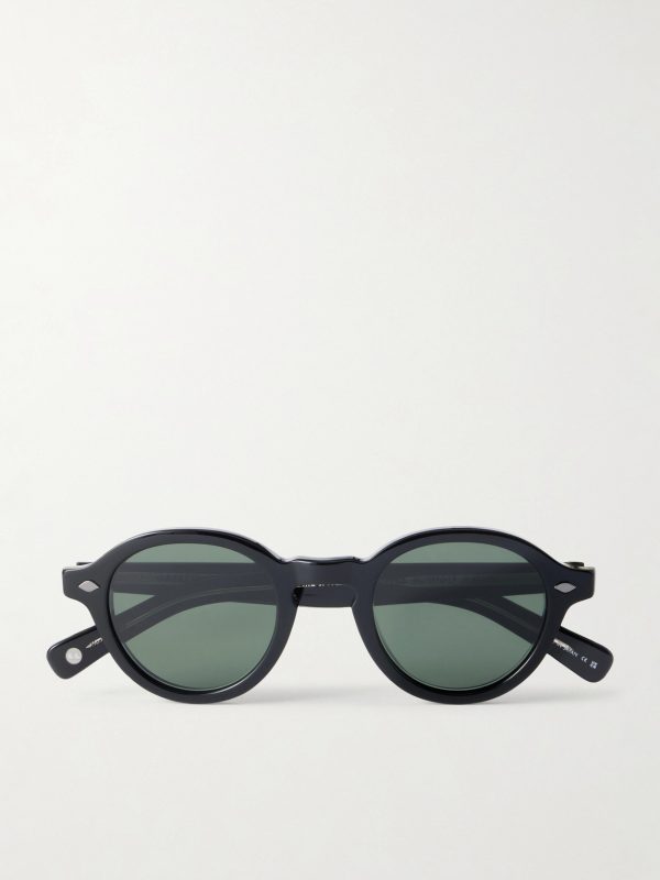 Flipper Round-Frame Acetate Sunglasses