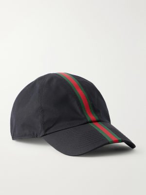 Antonine Webbing-Trimmed Cotton-Blend Twill Baseball Cap Antonine Webbing-Trimmed Cotton-Blend Twill Baseball Cap