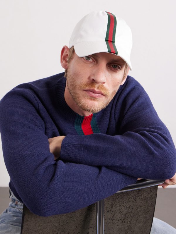 Antonine Webbing-Trimmed Cotton-Blend Twill Baseball Cap - OU