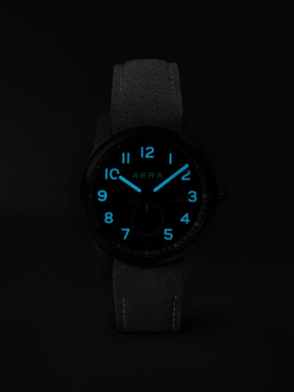 M-1 Blackbird Manual 39mm PVD and Leather Watch - E5