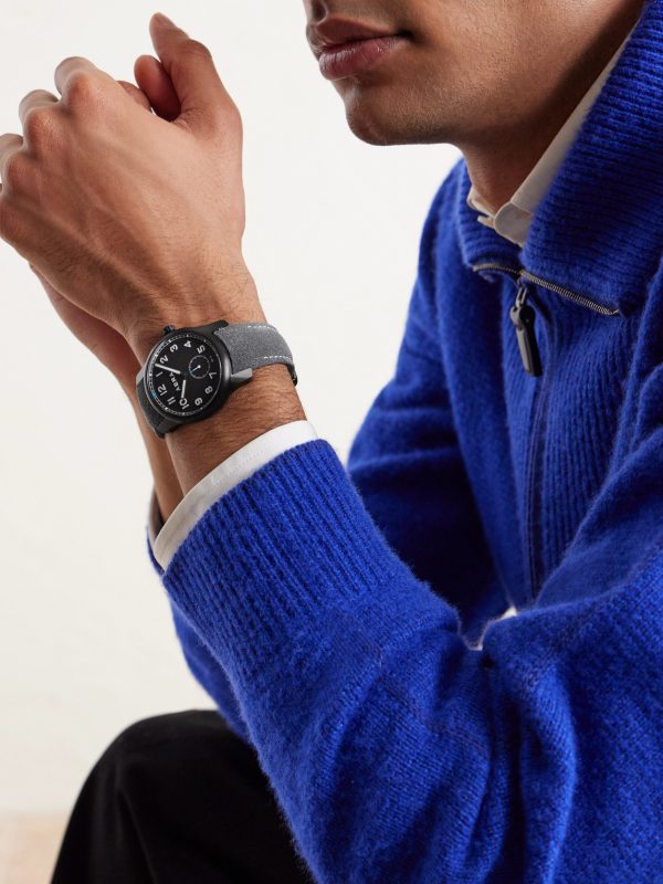 M-1 Blackbird Manual 39mm PVD and Leather Watch - OU