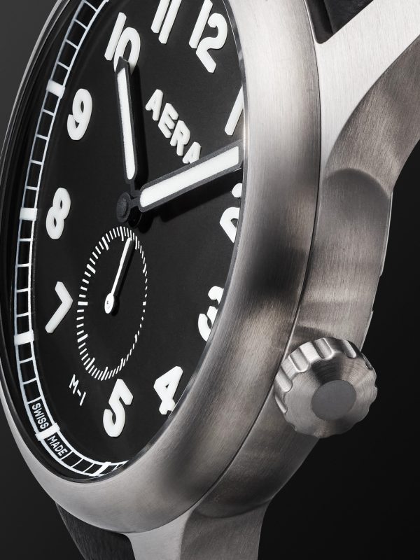 M-1 Field Automatic 39mm Stainless Steel and Suede Watch - CU