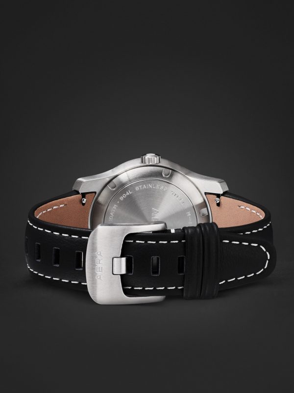 M-1 Field Automatic 39mm Stainless Steel and Suede Watch - E2