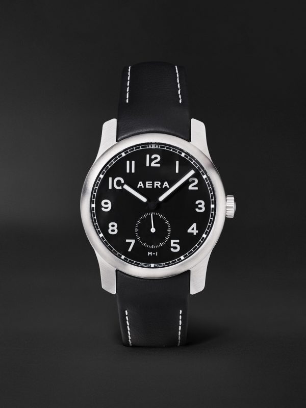 M-1 Field Automatic 39mm Stainless Steel and Suede Watch