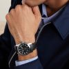 M-1 Field Automatic 39mm Stainless Steel and Suede Watch - OU