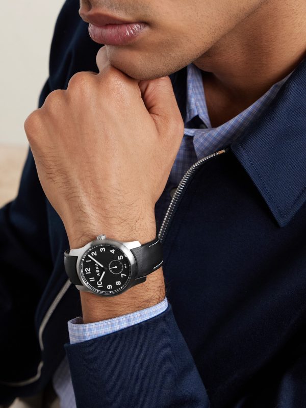 M-1 Field Automatic 39mm Stainless Steel and Suede Watch - OU