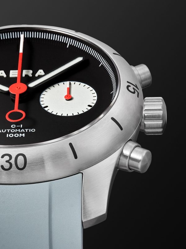 C-1 Chrono Automatic Chronograph 42mm Stainless Steel and Leather Watch - CU C-1 Chrono Automatic Chronograph 42mm Stainless Steel and Leather Watch - CU