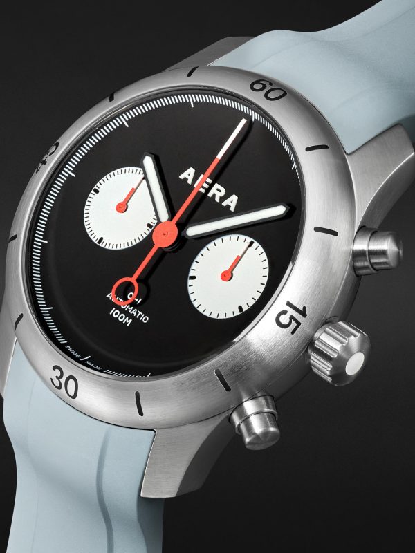 C-1 Chrono Automatic Chronograph 42mm Stainless Steel and Leather Watch - FR C-1 Chrono Automatic Chronograph 42mm Stainless Steel and Leather Watch - FR