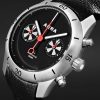 C-1 Rennsport Limited Edition Automatic Chronograph 42mm Stainless Steel and Leather Watch - FR