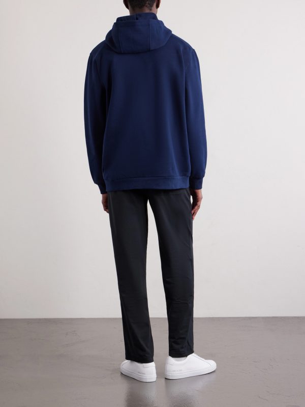 Steady State Cotton-Blend Jersey Hoodie - BK Steady State Cotton-Blend Jersey Hoodie - BK