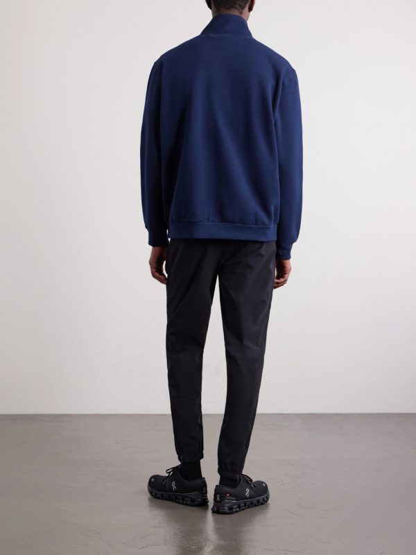 Steady State Cotton-Blend Jersey Half-Zip Sweatshirt - BK Steady State Cotton-Blend Jersey Half-Zip Sweatshirt - BK