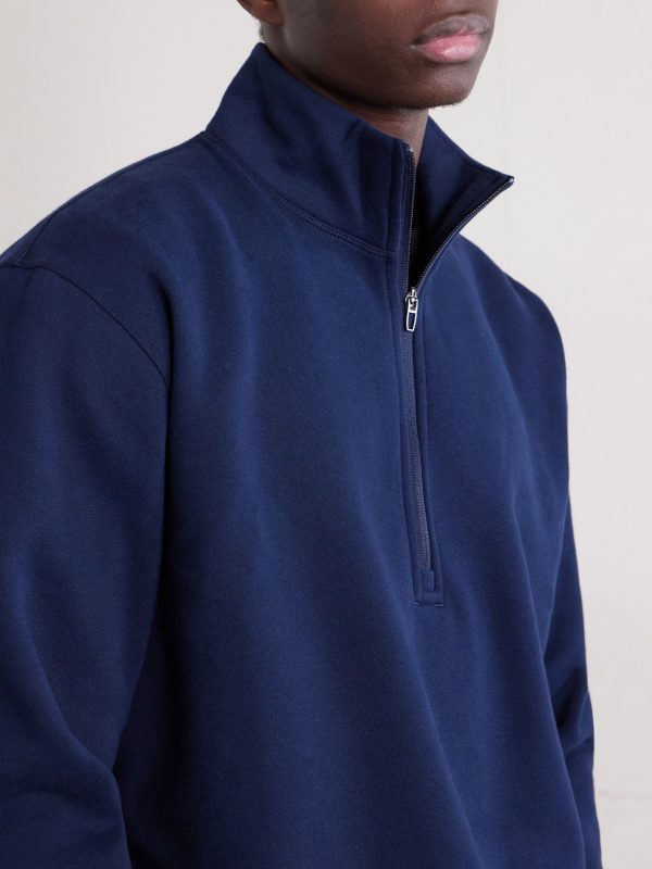 Steady State Cotton-Blend Jersey Half-Zip Sweatshirt - CU Steady State Cotton-Blend Jersey Half-Zip Sweatshirt - CU