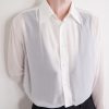 Wool-Trimmed Organza Shirt - CU Wool-Trimmed Organza Shirt - CU