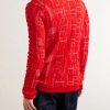 Distressed Wool-Blend Mock-Neck Sweater - BK