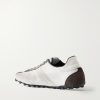 Sprinters Suede and Leather-Trimmed Mesh Sneakers - BK Sprinters Suede and Leather-Trimmed Mesh Sneakers - BK
