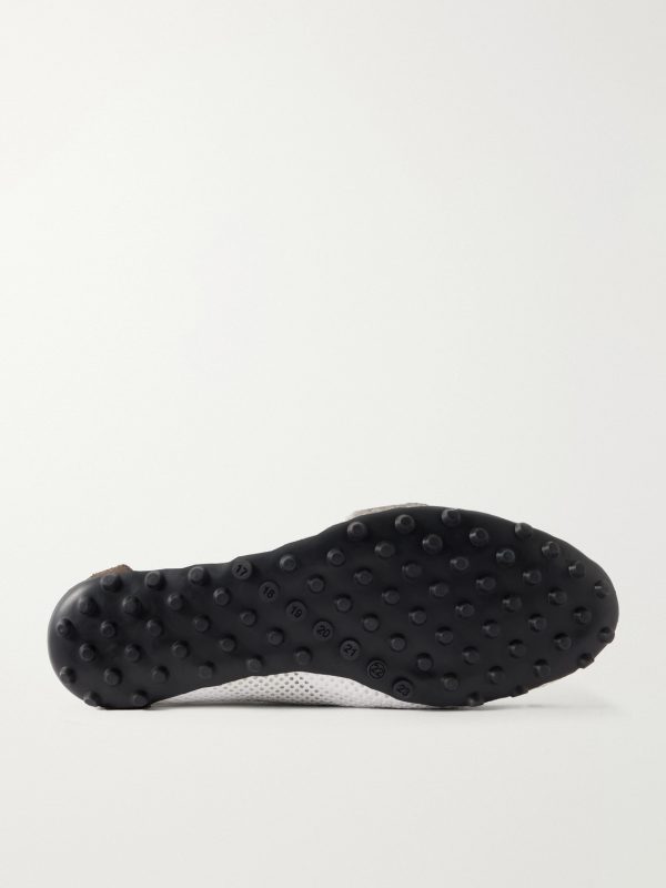 Sprinters Suede and Leather-Trimmed Mesh Sneakers - E1 Sprinters Suede and Leather-Trimmed Mesh Sneakers - E1